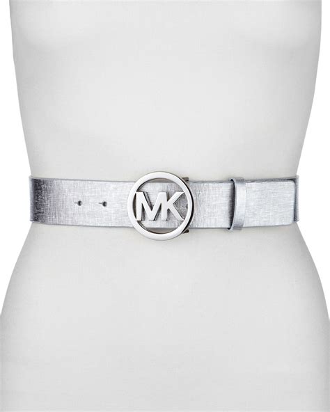 michael kors silver belt|Michael Kors belt women's.